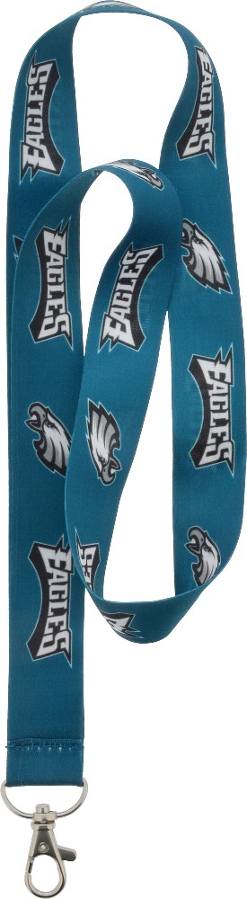 Philadelphia Eagles Black and white Lanyard