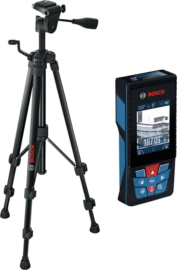 BLAZE 400 ft. Laser Distance Measurer w/ Tripod