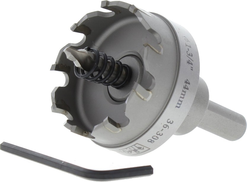 1-3/4-in Carbide-tipped Arbored Hole saw