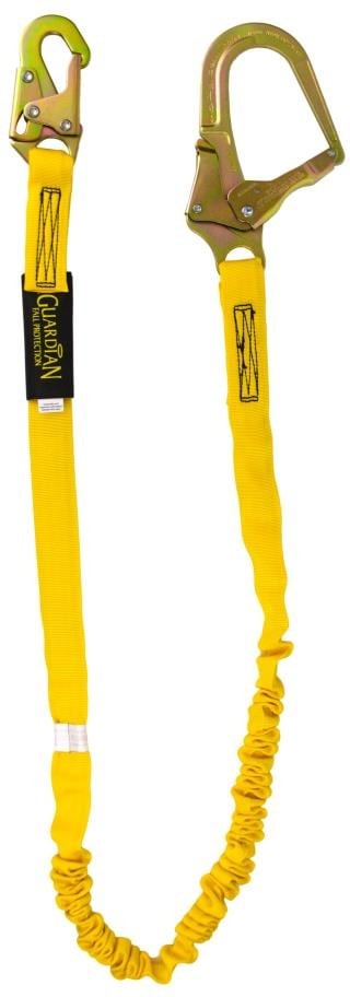 Lightweight and Durable Steel Rebar Hook Lanyard, Single Leg, Large, Yellow