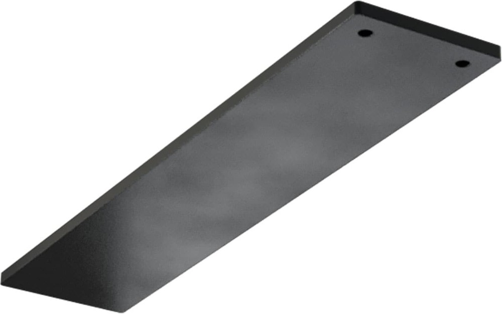 Logan Hidden 14-in x 3-in x 0.25-in Black Steel Mounting bracket