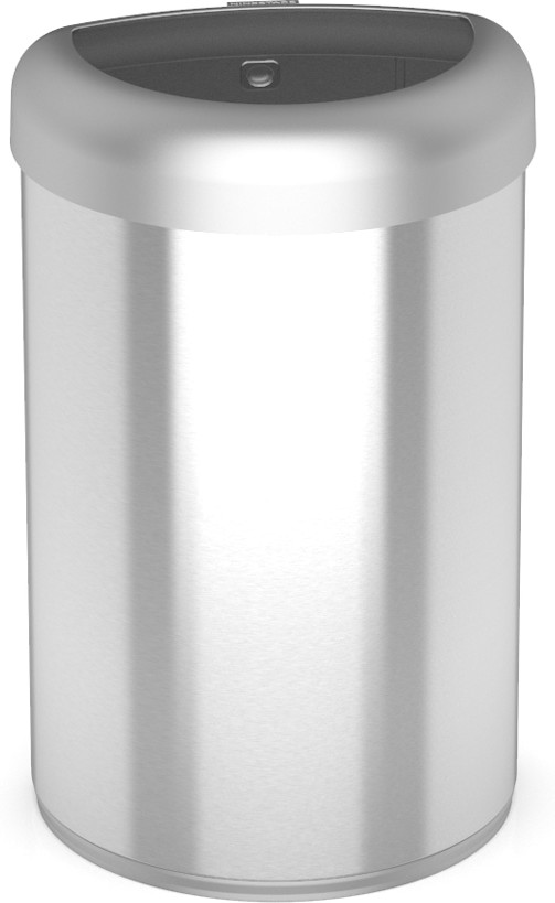 80 Liter silver Steel Indoor/Outdoor Kitchen Lidless Trash Can