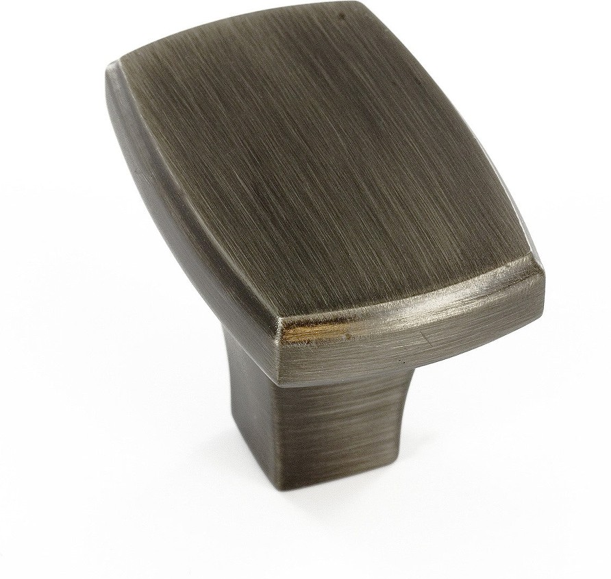 Prevost 1-11/16-in Antique Nickel Rectangular Transitional Cabinet Knob