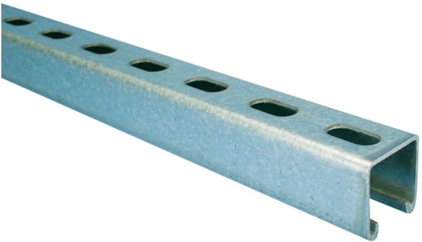 10-ft 12 -Gauge Electro-galvanized Half slot channel Strut
