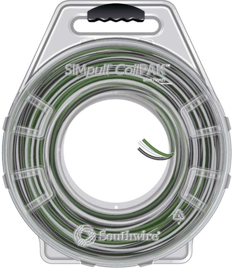 SIMpull CoilPAK 350-ft 12 -AWG Black/White/Green Stranded Copper THHN wire ( By-the-roll )