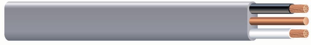 6 / 2 Stranded UF-B Wire W/G ( By-the-foot )