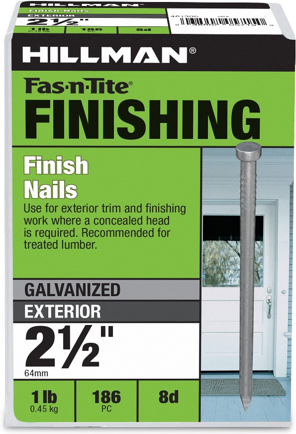 2-1/2-in 8d Galvanized Finish nails