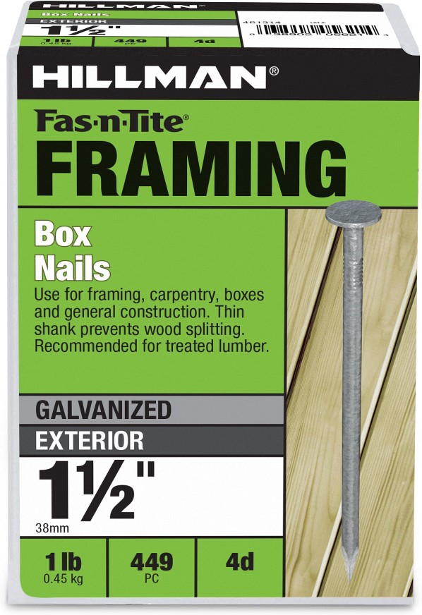 1-1/2-in x 4d Galvanized Smooth Shank Box nails ( 449 -Per Box )