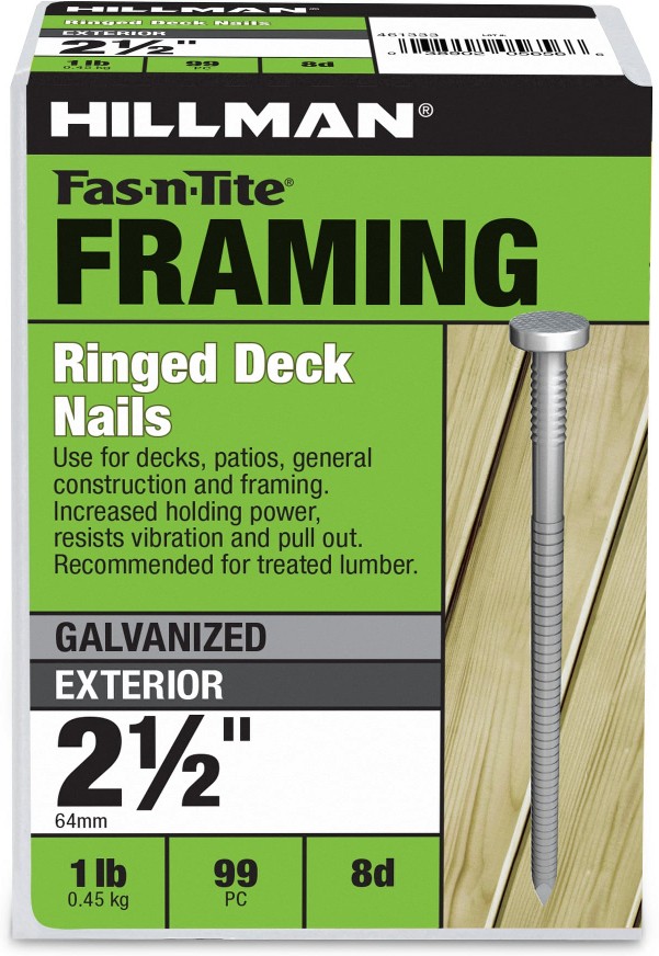 2-1/2-in x 8d Hot-dipped galvanized Ring Shank Deck nails ( 99 -Per Box )