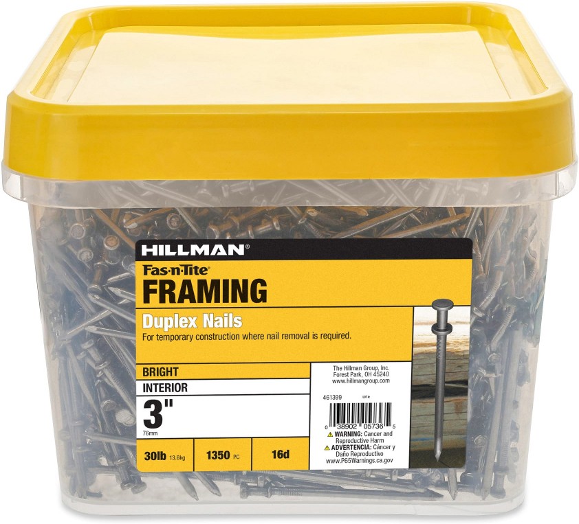 3-in x 16d Bright Smooth Shank Duplex nails ( 2025 -Per Container )