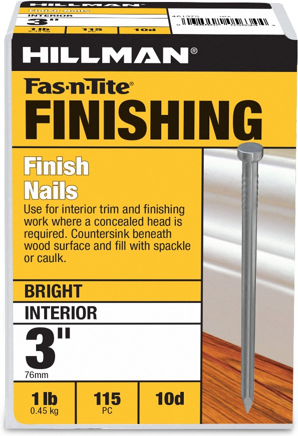 3-in 10d Bright Finish nails