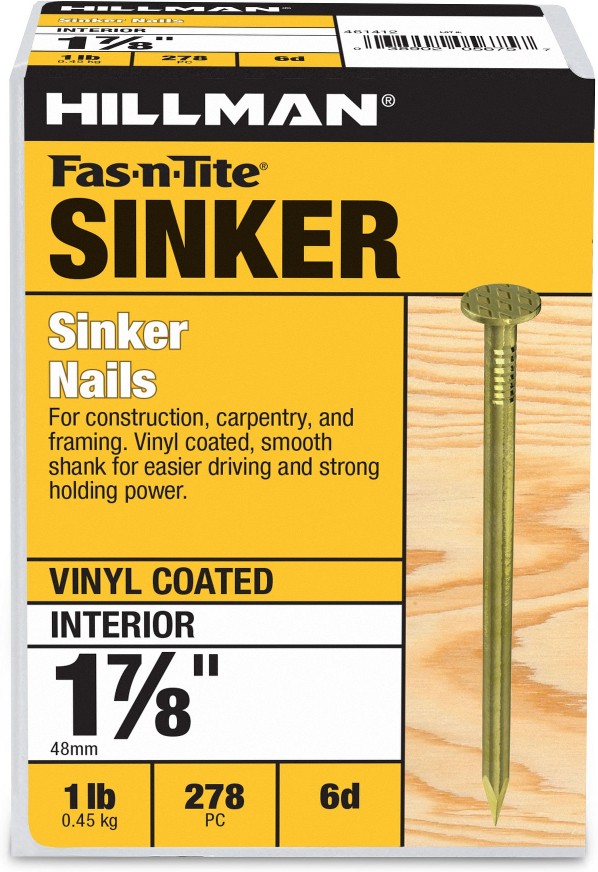 1-7/8-in x 6d Vinyl-coated Smooth Shank Sinker nails ( 278 -Per Box )