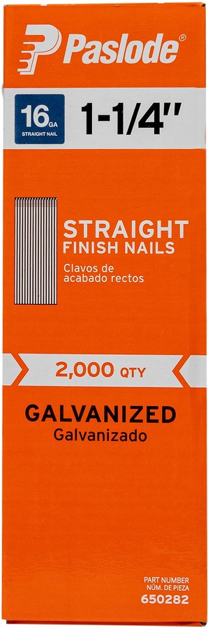 1-1/4-in 16 -Gauge 3d Straight Galvanized Collated Finish nails 2000 -Per Box