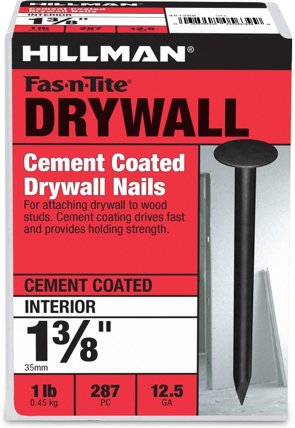 1-3/8-in 12.5 -Gauge Coated Smooth Shank Drywall Nails 287 -Per Box