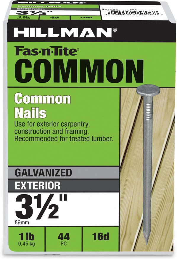 3-1/2-in 8 -Gauge Hot-dipped galvanized Ring Shank Common Nails 44 -Per Box