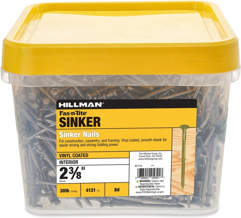 2-3/8-in x 8d Vinyl-coated Smooth Shank Sinker nails ( 4131 -Per Box )