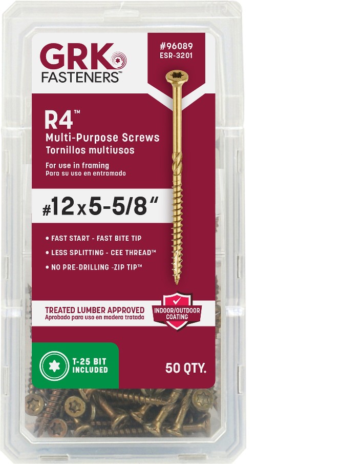 R4 #12 x 5-5/8-in Polymer Exterior Cabinet screws ( 50 -Per Box )