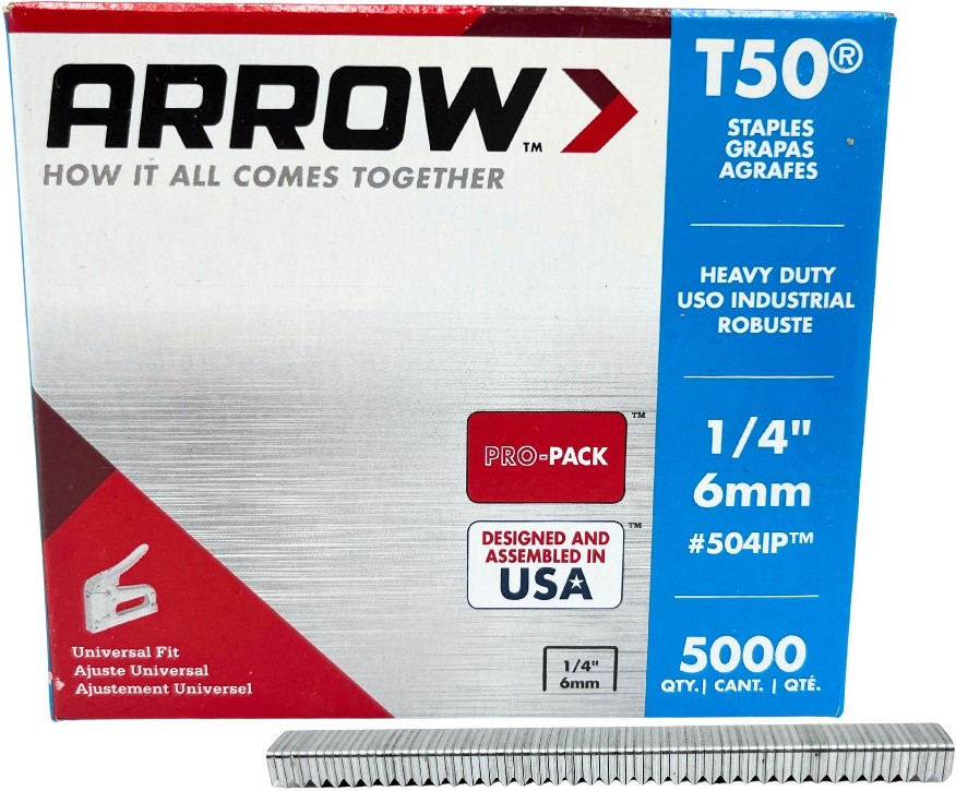 1/4-in Leg x 3/8-in 0.01 -Gauge Heavy-duty staples 5000 -Per Box