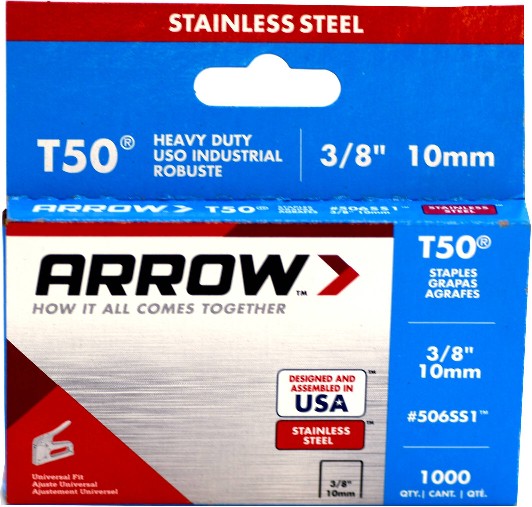 3/8-in Leg x 3/8-in 0.01 -Gauge Heavy-duty staples 1000 -Per Box