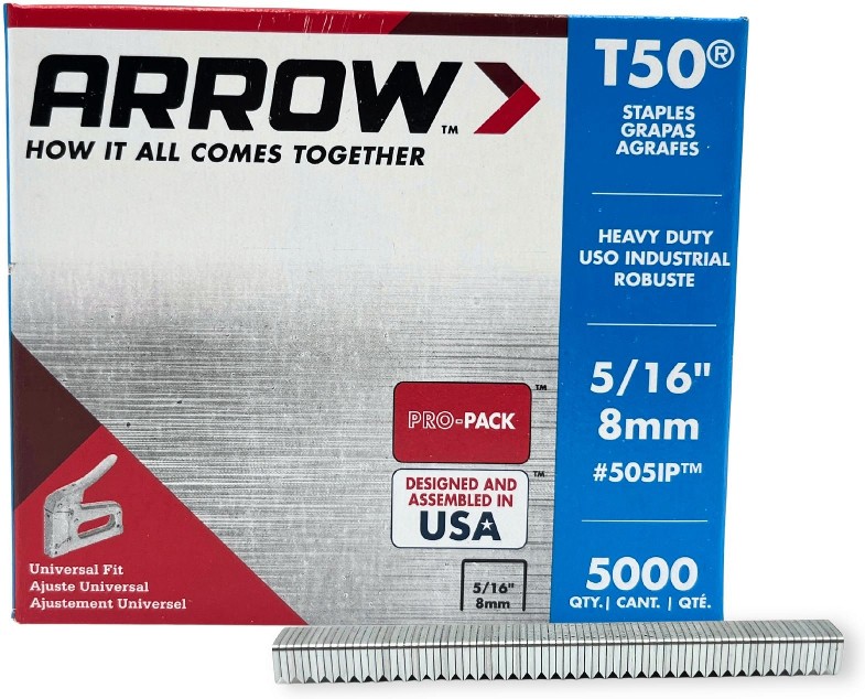 5/16-in Leg x 3/8-in 0.1 -Gauge Heavy-duty staples 5000 -Per Box