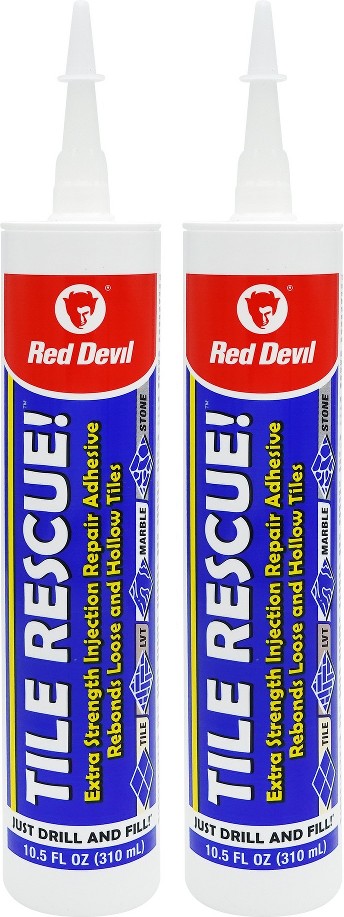 Injection Repair Adhesive 2 - Pack Tile and stone Multi-purpose Flooring Adhesive ( 21 - Fluid ounces )