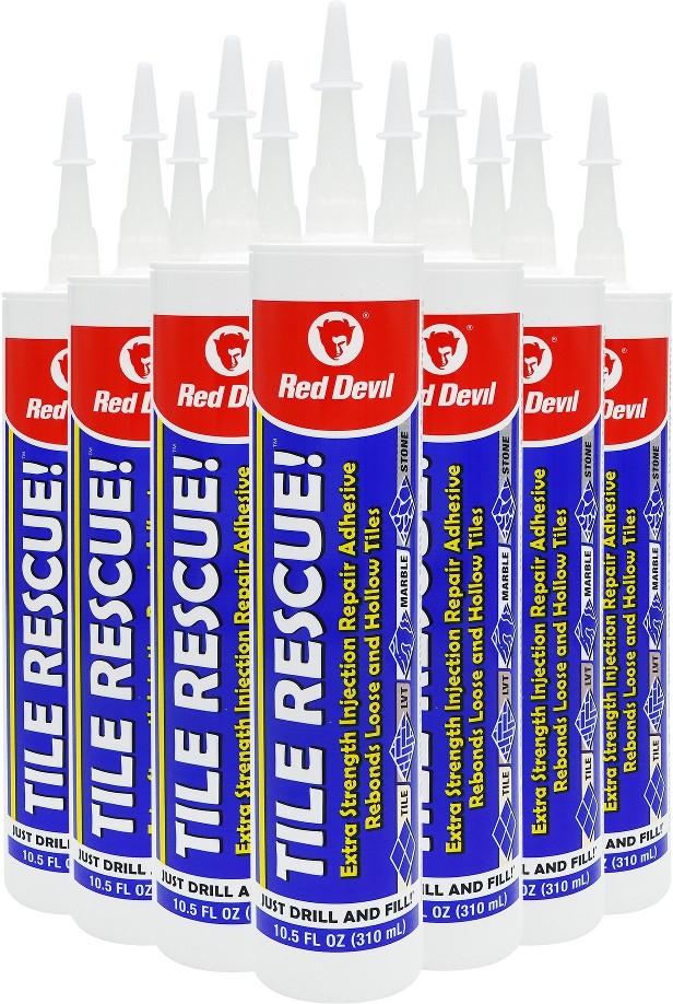 Injection Repair Adhesive 12-Pack Tile and stone Multi-purpose Flooring Adhesive ( 128 - Ounces )