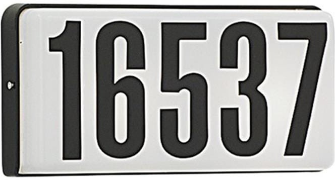 Address Light 5-in Black Number pack