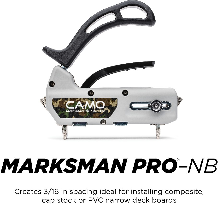 Marksman Pro-nb- 3/16" Spacing Deck Tool For Edge Screw Hidden Deck Fasteners and Narrow Decking Boards