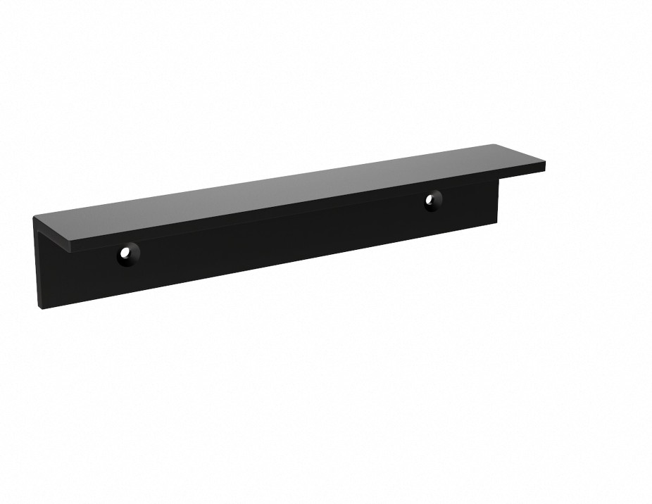 The Original Wall Cleat Countertop Support Bracket 18-in x 2-in x 2-in Black Aluminum Wall bracket