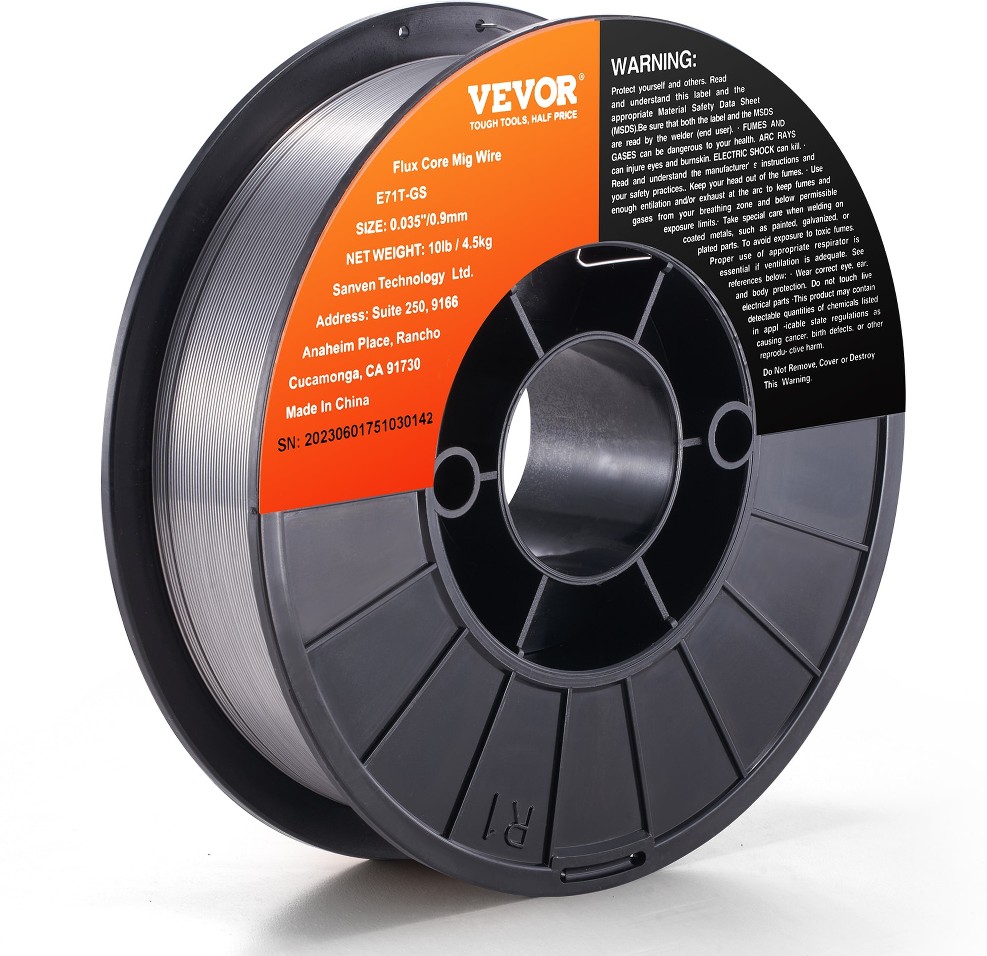 10-lb 0.035-in All positions Flux wire