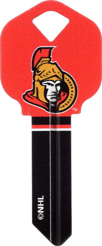 Ottawa Senators Team colors #66 KW1 Brass House/Entry Key Blank
