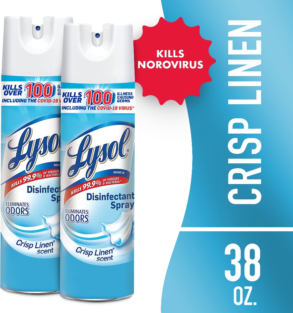 19 -oz Crisp Linen Disinfectant Liquid All-Purpose Cleaner 2 -Pack