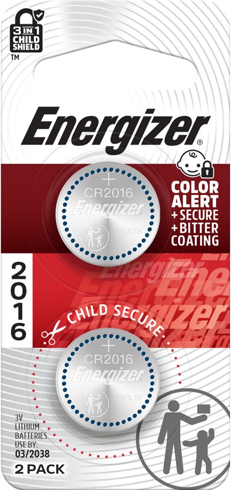 Lithium CR2016 Coin Batteries 2 -Pack