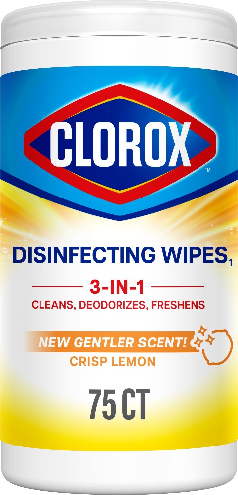 75 -Count Crisp Lemon Disinfectant Wipes All-Purpose Cleaner