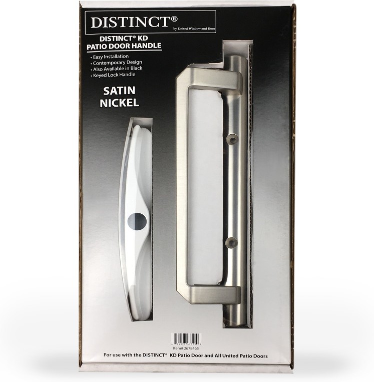 4-in Surface mounted Sliding Patio Door Handleset