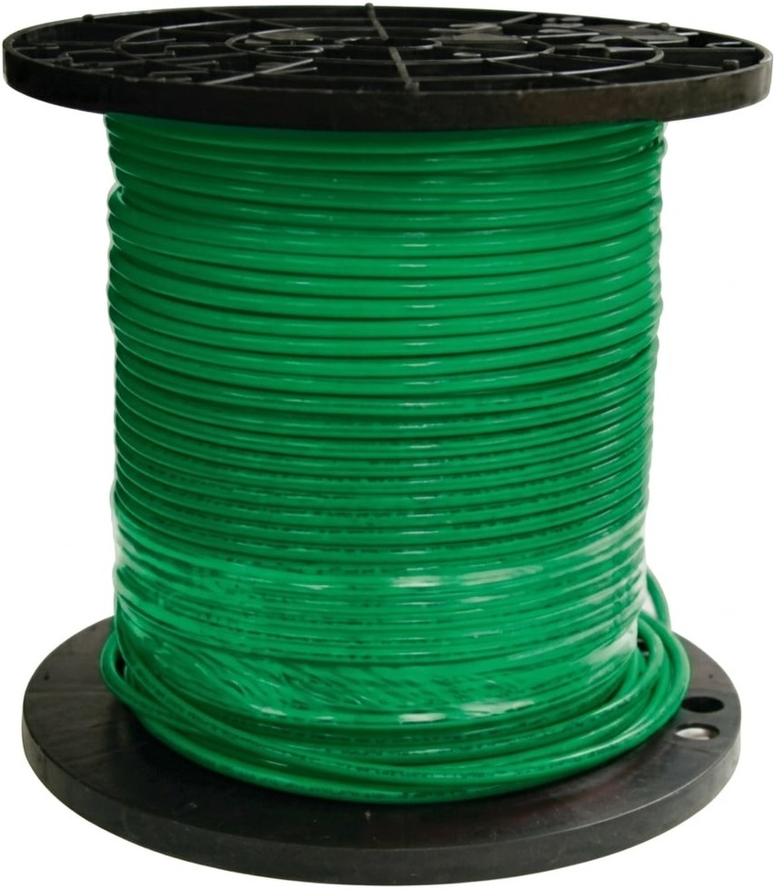 SIMpull 1-ft 4 -AWG Green Stranded Copper THHN wire ( By-the-foot )