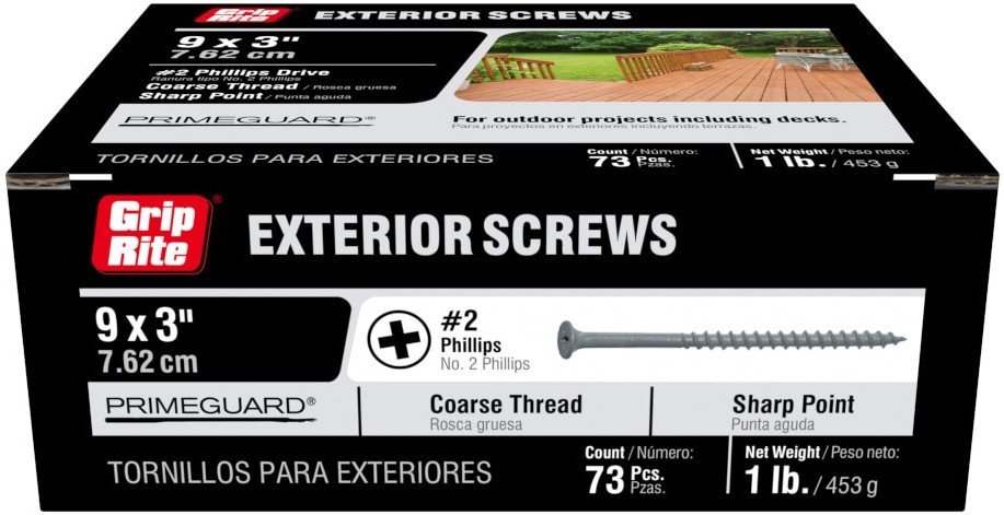 #10 x 3-in Wood to wood Deck Screws 73 -Per Box