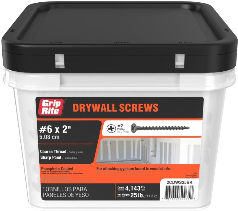 #6 x 2-in Bugle Coarse Thread Drywall Screws 25-lb 4143 -Pack