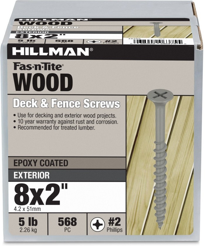 #8 x 2-in Wood to wood Deck Screws 568 -Per Box