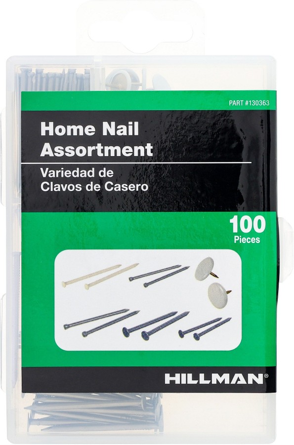 6.3 Inch Multiple colors/finishes Combo Home nails Kit 100 -Pack