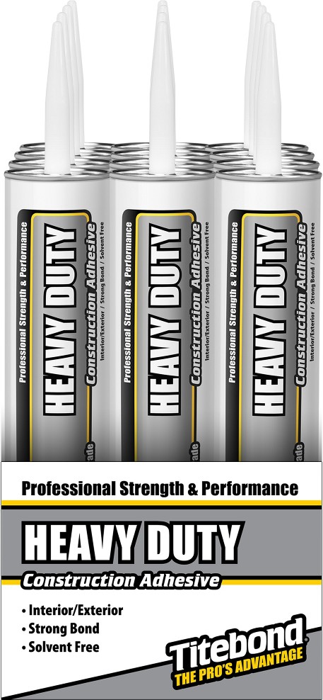 Contractor Grade Heavy Duty Contractor Grade Polymer-based Off-white Multi-use Interior/Exterior Construction Adhesive ( 28-fl oz Fluid Oz) 12 -Pack