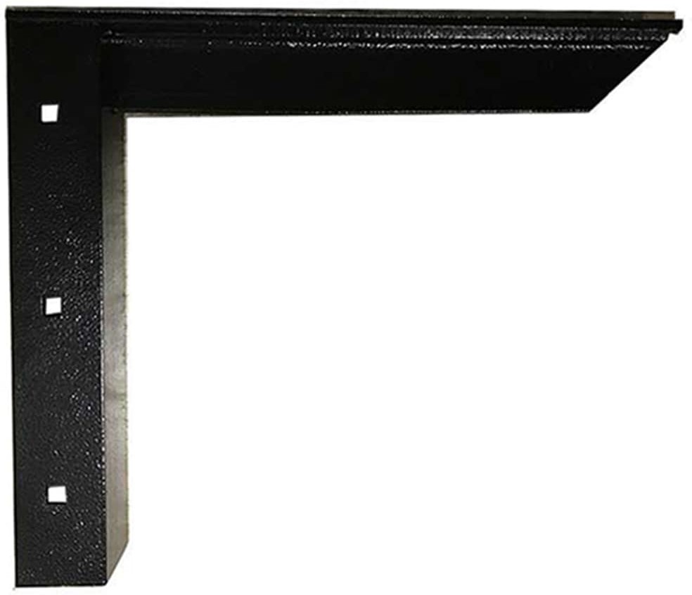 Concealed Bracket Mini 13-in x 1-in x 12-in Black Steel Countertop support bracket