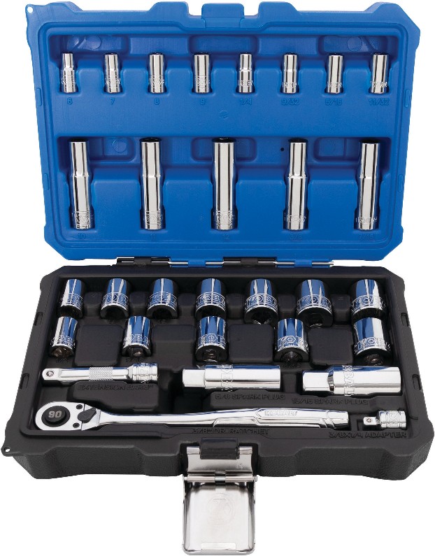 30 -Piece Metric and standard (SAE) Mechanics Tool Set with Hard Case