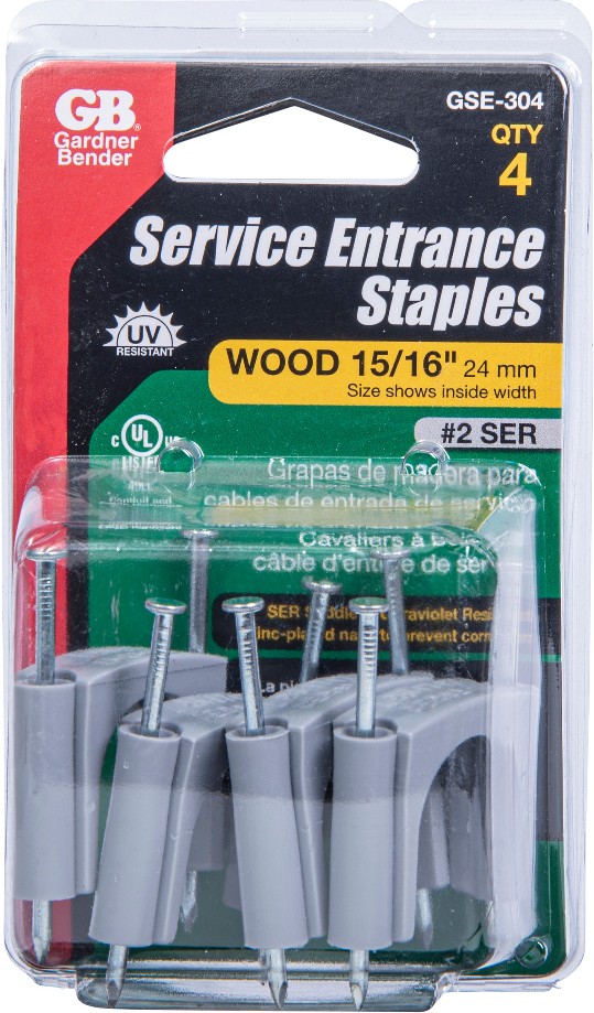 15/16-in Plastic Insulated Cable Staple 4 -Pack