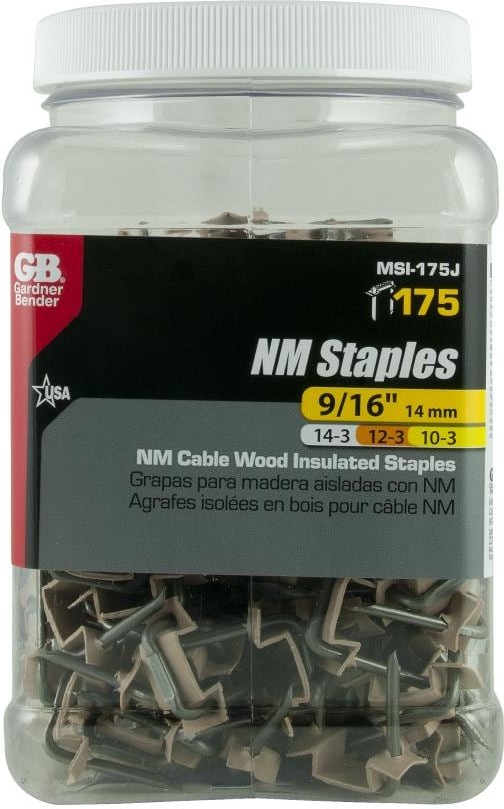 9/16-in Metal Insulated Cable Staple 175 -Pack