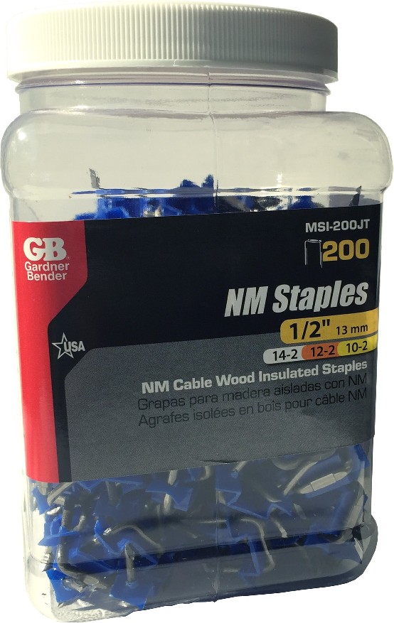 1/2-in Metal Insulated Cable Staple 200 -Pack