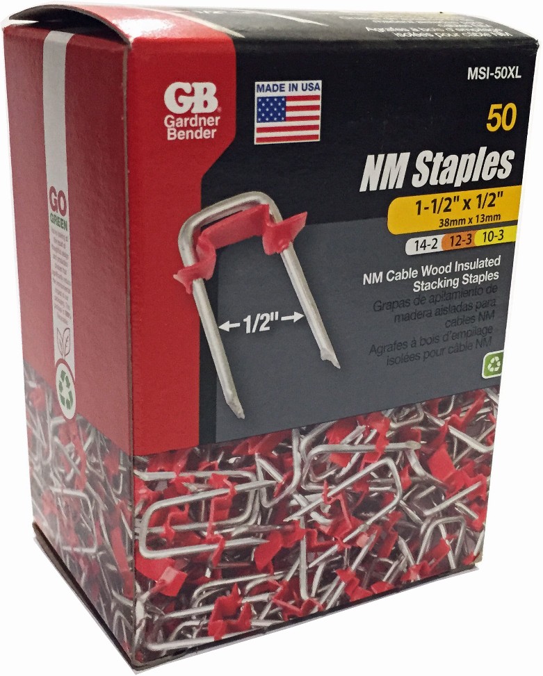1/2-in Metal Insulated Cable Staple 50 -Pack