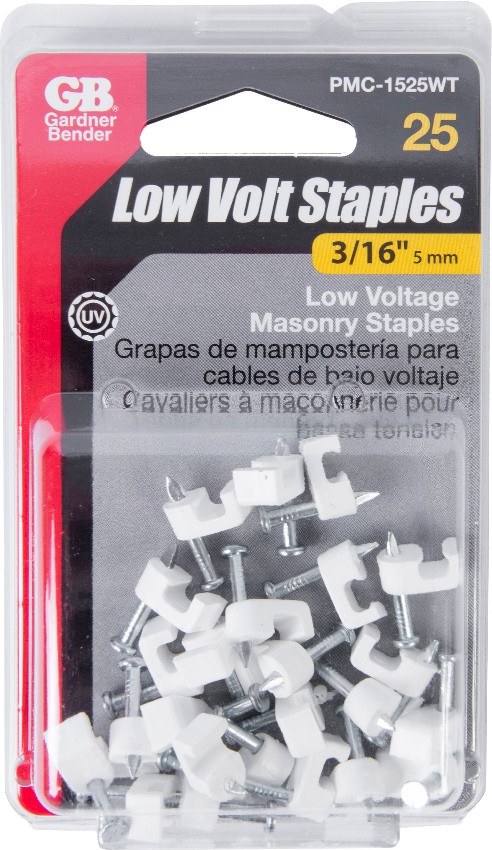 3/16-in Plastic Low-voltage Cable Staple 25 -Pack