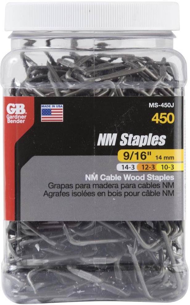 9/16-in Metal Staples Cable Staple 450 -Pack