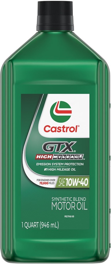 GTX High Mileage 10W-40 Synthetic Blend Motor Oil, 1 Quart